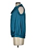 Club Monaco 100% Polyester Solid Teal Sleeveless Blouse Size XS - photo 5