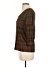 PREMISE Brown 3/4 Sleeve Blouse Size XS - photo 5
