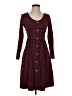 Ouges Burgundy Casual Dress Size S - photo 1