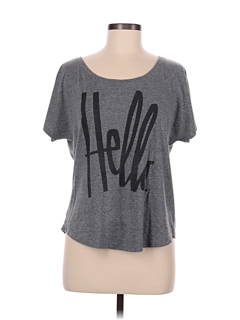 Pre-owned Assorted Brands Short Sleeve T-shirt In Gray