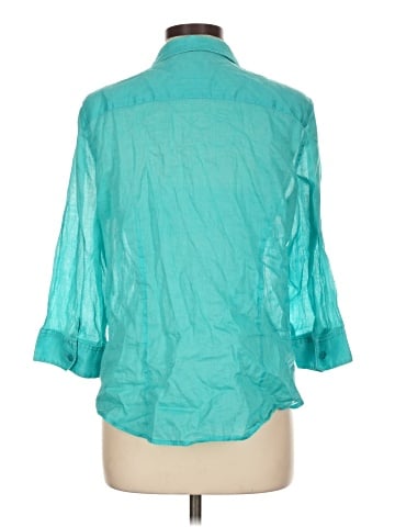 Chico's 3/4 Sleeve Button-Down Shirt (view 2)