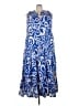 Lane Bryant Paisley Blue Casual Dress Size 26 - 28 Plus - photo 1
