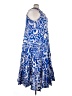 Lane Bryant Paisley Blue Casual Dress Size 26 - 28 Plus - photo 4