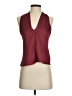 Express 100% Polyester Burgundy Sleeveless Blouse Size XS - photo 1