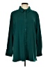 Susan Graver Solid Teal Long Sleeve Blouse Size L - photo 1