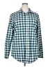 Thomas Pink 100% Cotton Checkered-gingham Teal Long Sleeve Button-Down Shirt Size 3X - photo 1