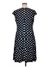 Anne Klein Polka Dots Blue Casual Dress Size 16 - photo 2
