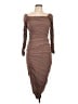 Caroline Constas Brown Cocktail Dress Size L - photo 1