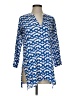 Roberta Roller Rabbit 100% Cotton Blue 3/4 Sleeve Blouse Size S - photo 1