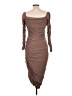 Caroline Constas Brown Cocktail Dress Size L - photo 2