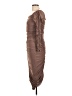 Caroline Constas Brown Cocktail Dress Size L - photo 5