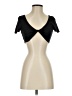 Shein Black Short Sleeve Top Size 4 - photo 1