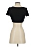 Shein Black Short Sleeve Top Size 4 - photo 2