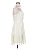 TFNC 100% Polyester Solid Ivory Cocktail Dress Size XS - photo 4