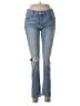 7 For All Mankind Hearts Blue Jeans Size 26 waist - photo 1