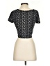 Shein Black Short Sleeve Top Size 2 - photo 2