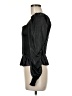 Aqua 100% Polyurethane Black Long Sleeve Blouse Size M - photo 5