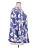 Unbranded 100% Viscose Blue Purple Long Sleeve Blouse Size EU 50 / US 18-20 - photo 4