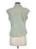 ALC Stretch Green Sleeveless Button-Down Shirt Size M - photo 2
