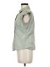 ALC Stretch Green Sleeveless Button-Down Shirt Size M - photo 5