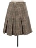 BB Dakota by Steve Madden Plaid Brown Formal Skirt Size 4 - photo 2