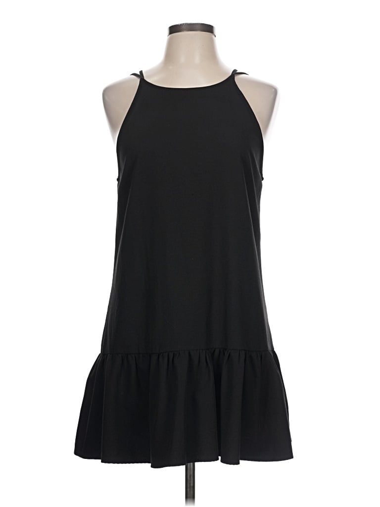Pre-owned Glamorous Sleeveless Top Black Halter Neckline Tops
