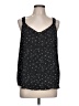 Ann Taylor LOFT 100% Polyester Stars Black Sleeveless Blouse Size Lg Petite - photo 1