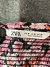 Zara 100% Polyester Pink 3/4 Sleeve Blouse Size M - photo 7