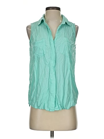 Velvet Heart Sleeveless Button-Down Shirt (view 1)