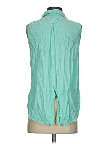 Velvet Heart Sleeveless Button-Down Shirt (view 2)