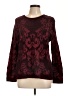 Chico's Paisley Burgundy Pullover Sweater Size Lg (2) - photo 1