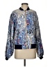 Free People 100% Tencel Paisley Blue Jacket Size S - photo 1