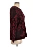 Chico's Paisley Burgundy Pullover Sweater Size Lg (2) - photo 4