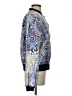 Free People 100% Tencel Paisley Blue Jacket Size S - photo 4