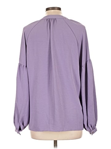 NY Collection Long Sleeve Blouse (view 2)