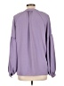 NY Collection 100% Polyester Purple Long Sleeve Blouse Size L - photo 2