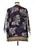 Avenue 100% Polyester Purple 3/4 Sleeve Blouse Size 14 Plus - photo 2