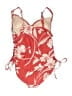 Kona Sol Red One Piece Swimsuit Size XL - photo 2