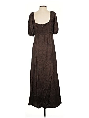 Madewell Puff-Sleeve Sweetheart Midi Dress (view 2)