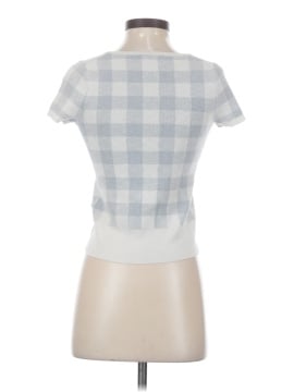 Madewell Square-Neck Sweater Tee in Gingham (view 2)