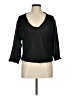 Out From Under 100% Polyester Black 3/4 Sleeve Top Size M - photo 1
