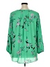 T Tahari 100% Polyester Green 3/4 Sleeve Blouse Size 1X - photo 2