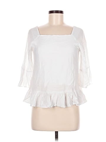 Aqua 3/4 Sleeve Blouse (view 1)