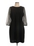 DKNY Solid Black Cocktail Dress Size 12 - photo 1