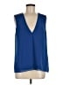 Alice + Olivia 100% Polyester Solid Blue Sleeveless Blouse Size M - photo 1