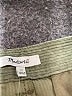 Madewell 100% Polyester Chevron-herringbone Green Casual Pants Size 12 - photo 9