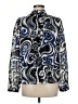 Ann Taylor LOFT Paisley Blue Long Sleeve Blouse Size M - photo 2