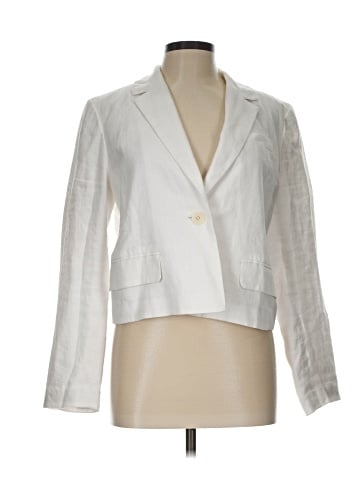 Madewell Cropped Blazer in 100% Linen (view 1)