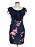 Unbranded Floral Blue Cocktail Dress Size L - photo 1
