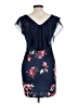 Unbranded Floral Blue Cocktail Dress Size L - photo 2